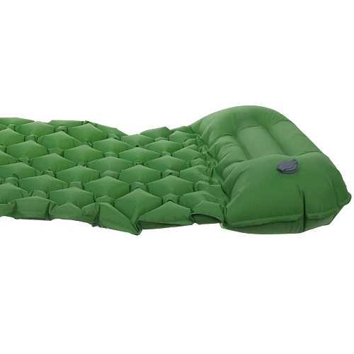Коврик туристический надувной 190605 см зеленый_5