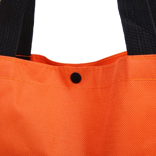 Сумка хозяйственная складная на 2х колёсах оранжевая SYD-024_9