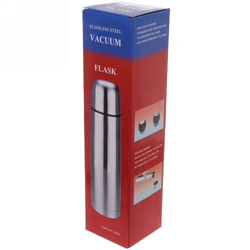 Термос металлический 1000мл в чехле Хаки_10