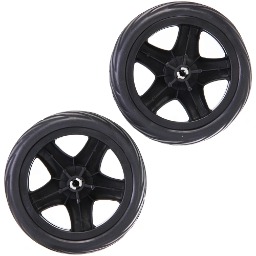 Колесо для тележки 2 шт 15,5х2,5см черное_3