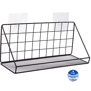 Полка металлическая универсальная "ФАРГО", цвет черный, 35*12*15см (лейбл)