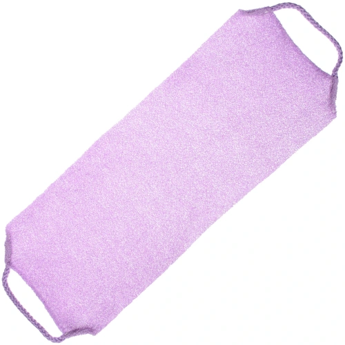 Мочалка скрабирующая японская "Premium - Monako", цвет сиреневый, 19*45 (растяг. до 90см)
