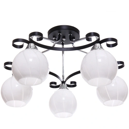 Люстра 5*40Вт Е27 50*50*32см черный хром 3-11632