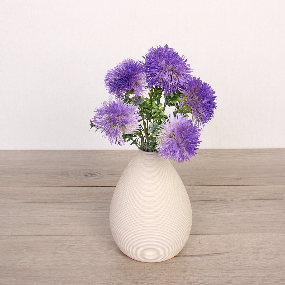 Искусственные цветы "Волшебство лета" 32см Одуванчики 5 цветков сиреневые