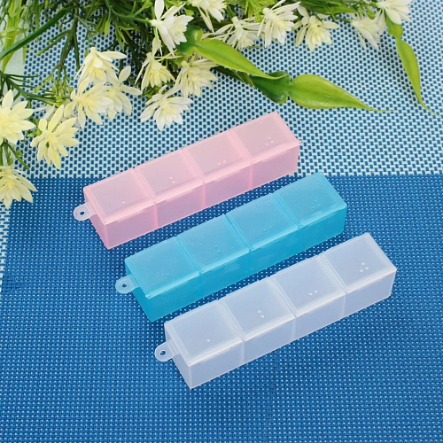 Контейнер для таблеток 4 ячейки 10х2,5х2см_3