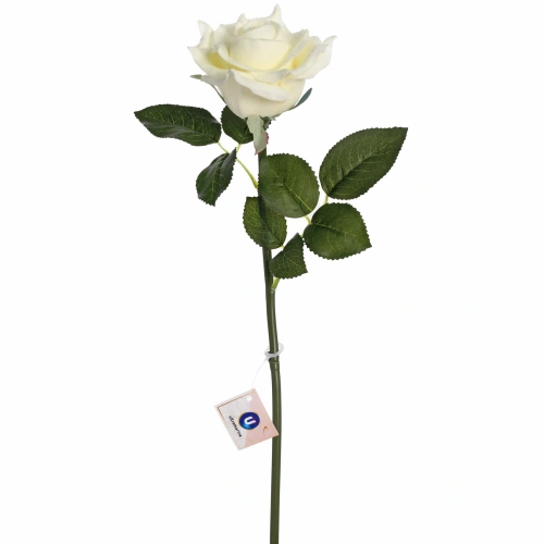 Цветок искусственный "Natur" 50см Роза белая