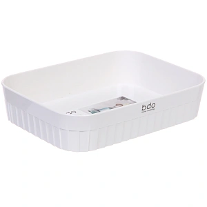 Корзина - органайзер  "БИСКОТТИ", цвет белый, 21.5*16*4.5см