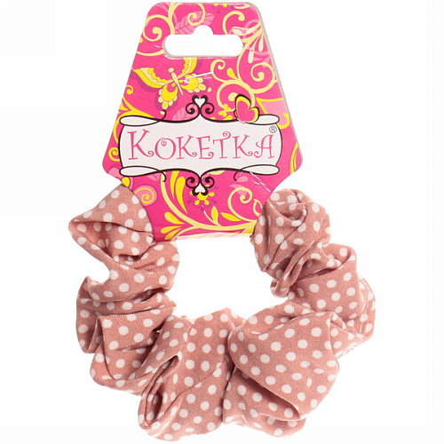 Резинка для волос Collection School, принт горошек, микс 6 цветов, d-9см_8