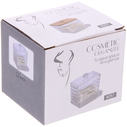 Диспенсер для ватных палочек КАПЕЛЛА, прозрачный, 87788см_4