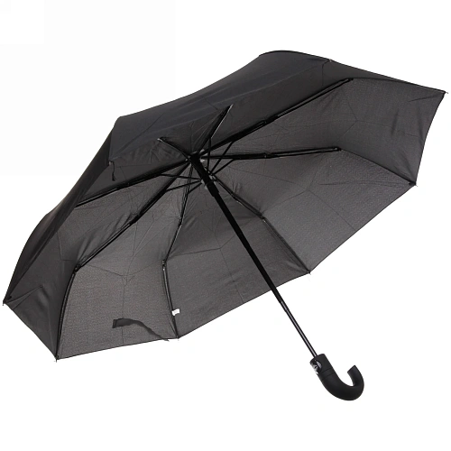 Зонт мужской автомат Ультрамарин - Эстет, цвет черный, ручка крючок, d98см_6