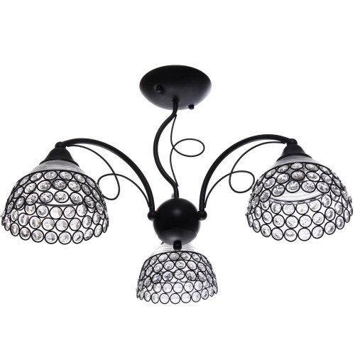Люстра 3*40Вт Е27 60*60*33см черный 3-51013/3
