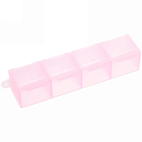 Контейнер для таблеток 4 ячейки 10х2,5х2см_13