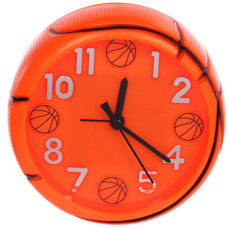 Будильник "Баскетбольный мяч" 11*4см, микс цветов