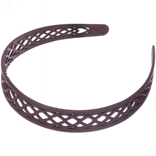 Ободок для волос пластиковый Province - Lily, плетёнка, микс 6 цветов, 2,5 см_6