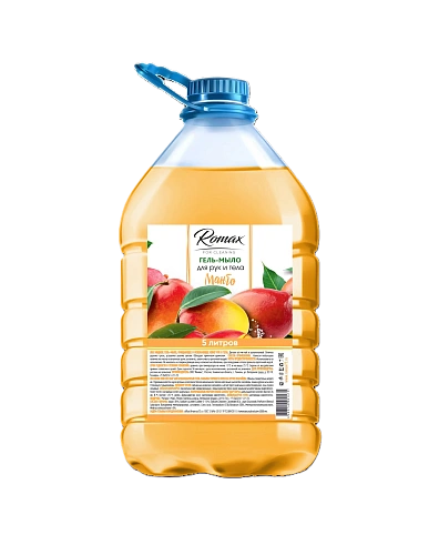 Мыло гель 5л RoMaX Манго ПЭТ