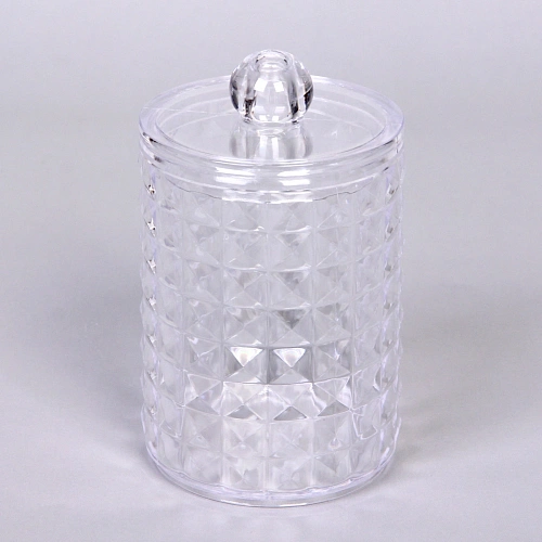 Диспенсер для ватных дисков и палочек КАПЕЛЛА, прозрачный, 711см_3