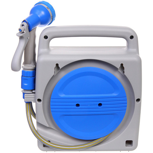 Катушка Grower со шлангом 12 и адаптерами, 10м серо-синяя AM5035_3