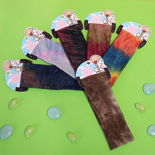 Повязка на голову Britney Room, принт май-тай, микс 6 цветов, 207см_3