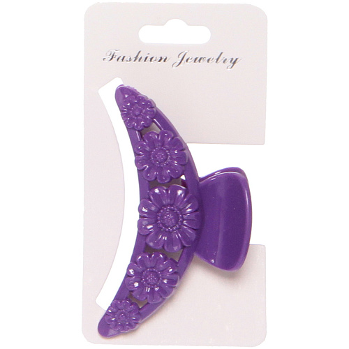 Заколка-краб для волос на блистере Diana Collection - Sara, микс 6 цветов, 75см _7