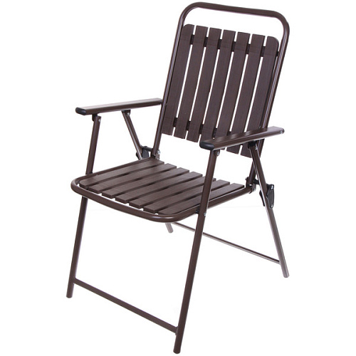 Стул складной "Дачная симфония" DS-B12, 60*54*91 см, коричневый