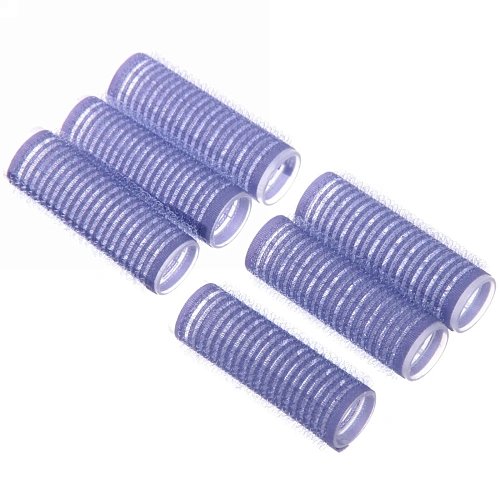 Бигуди липучки, 6шт, однотонные, цвет микс, d-2см_13