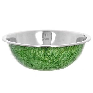 Миска из нержавеющей стали 0,7л 18см цветное покрытие "гранит"