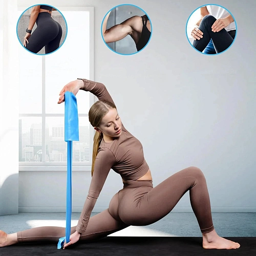 Жгут для йоги 0,55 мм15 см2 м (туба) голубой_7