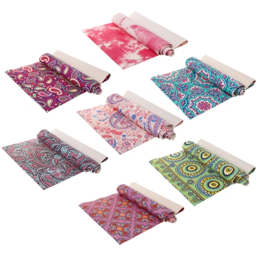 Коврик для йоги 6 мм 173х61 см "Свежесть ветра" PVC, микс принтов