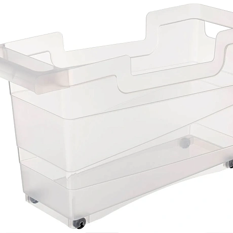 Контейнер для хранения универсальный прозрачный на роликах"Tule", 45,3*16*25,7см / 12,5л