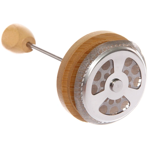 Френч-пресс 350мл Хай-Тек с бамбуковой крышкой_3