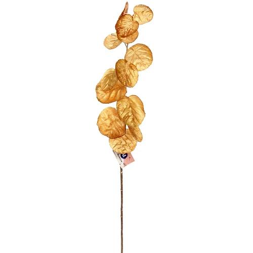 Искусственные цветы FLOWERS GLAMOUR 80см Ветка декоративная золотая_2