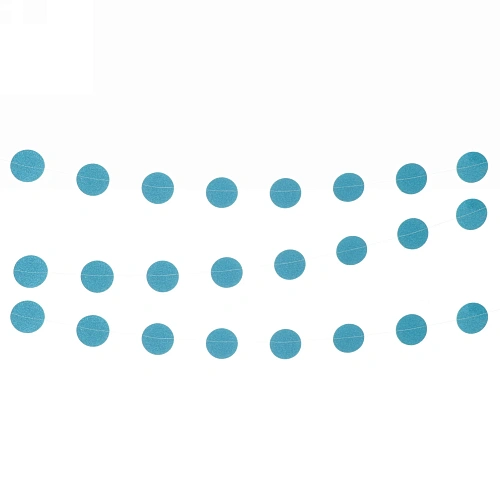 Растяжка "Вечеринка" 2,5 м 5 см Глиттер, (24 штук), синий