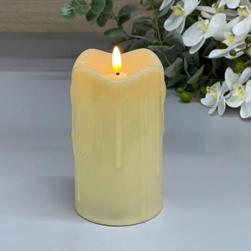 Сувенир с подсветкой "Свеча - Огонь" 9*15 см (работает от батареек 3 АА)