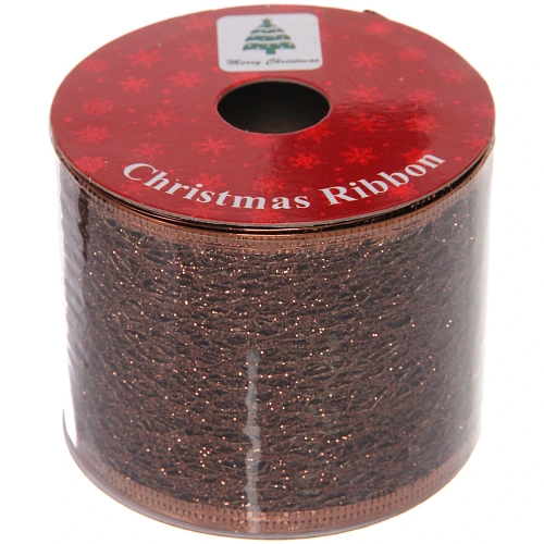 Лента для декорирования Сказка 6,3 см, 2,7 м, Шоколад_7