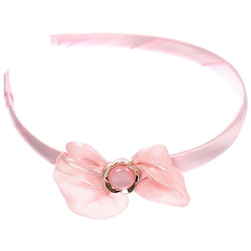 Ободок для волос детский на блистере РОЗОВОЕ ОБЛАКО, цветочек, микс 6 цветов, 1см_13