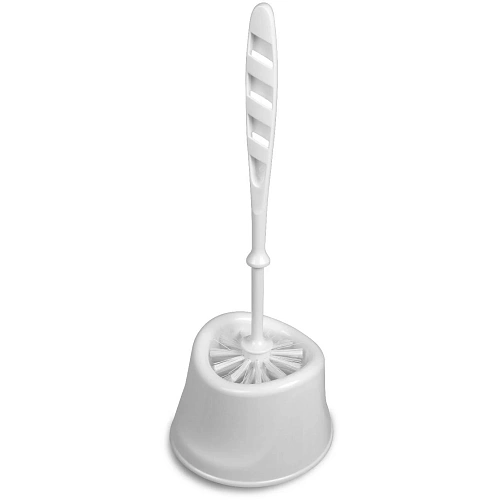 Набор туалетный ерш на подставке "Капри" белый С336БЕЛ