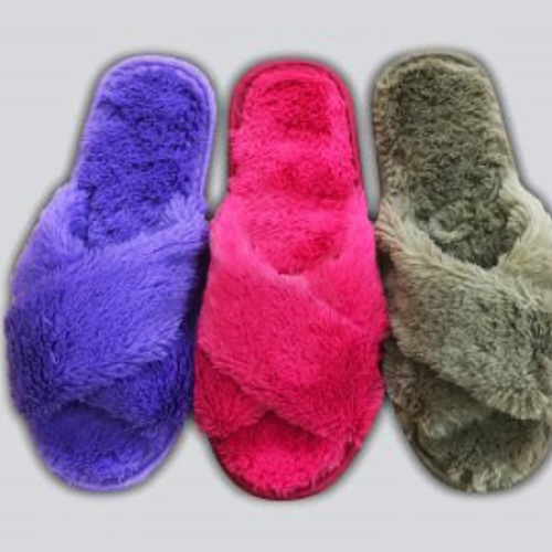 Тапочки домашние женские "Лапушки", искс. мех, подошва 5 мм, 39р 