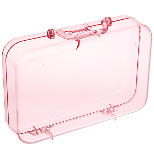 Шкатулка пластиковая KiKi HAUS, чемоданчик, цвет розовый, 1781185см (в пакете)_3