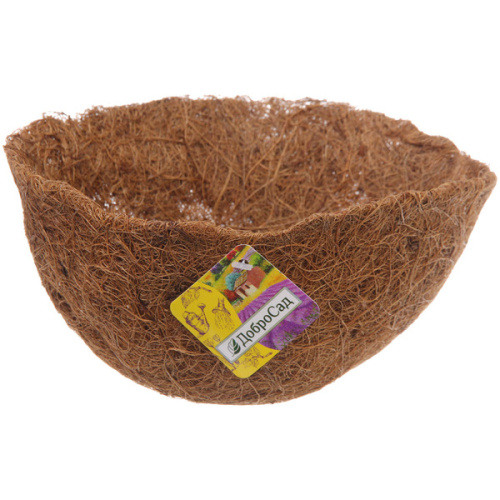 Вкладыш для кашпо 1,2л "Коковита" из кокосового волокна D-20см ДоброСад★