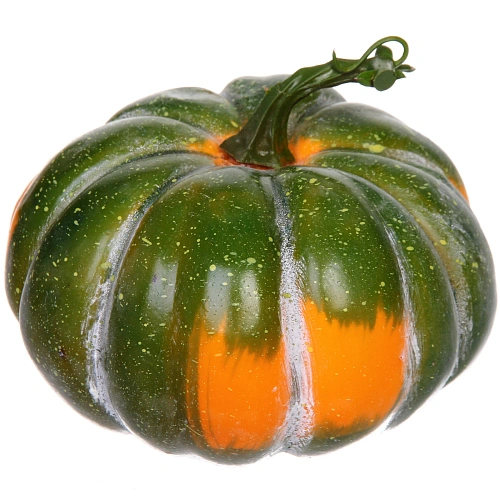 Муляж "Тыква" 16*9см, цвет оранжево-зеленый
