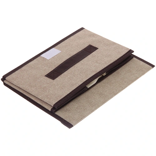 Короб - органайзер складной стеллажный для хранения вещей ДОМания, цвет бежевый, 262016см (лейбл)_5