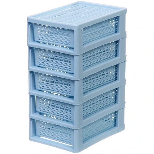 Комод малый ПАЛЕРМО, цвет голубой, 5 отделений, 13918,5см_5