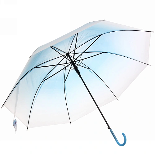 Зонт-трость женский Градиент микс 4 цвета, 8 спиц, d-92см, длина в слож виде 72см_13