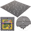 Антискользящее модульное покрытие "Каменный узор" 29,5*29,5*1,2 см (4 модуля), Серый