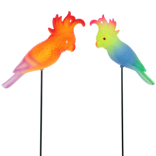 Фигура на спице "Попугай Тиша" 10*14*60 см