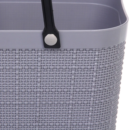 Корзинка хозяйственная ФОЛЬК, цвет пудровый серый, 281633см _4
