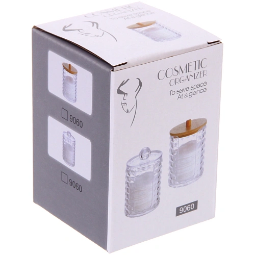 Диспенсер для ватных дисков и палочек КАПЕЛЛА, прозрачный, 711см_4