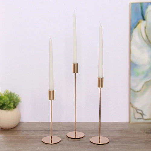 Подсвечники IDEAL 22 2732 см (набор 3 шт), Золото_6