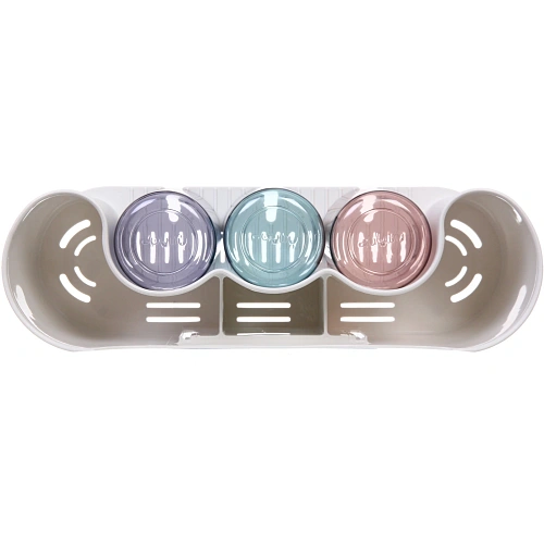 Подставка для умывальных принадлежностей Универсальная 3 стакана 6292_5