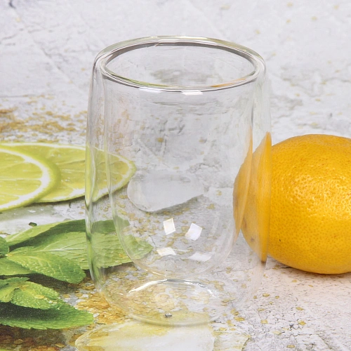 Стакан стеклянный с двойными стенками 350мл Хай-Тек LCWB5752_4